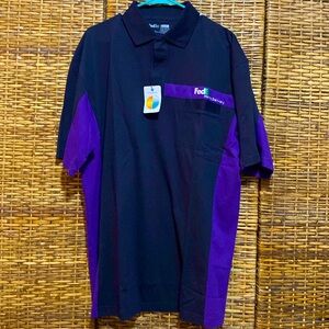 NWT Fed Ex Stan Herman Short Sleeve home delivery polo Shirt  XXL
